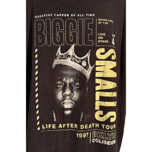 THE NOTORIOUS BIG Sleeveless Tank Top T-Shirt Black Large - Picture 3 of 6